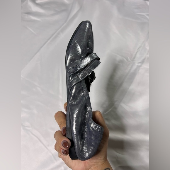 Free People Gemini Ballet Flats Mary Jane Metallic, size 8 - Picture 7 of 11